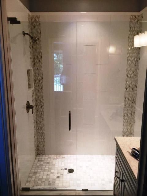 View of a Bathroom glass shower door