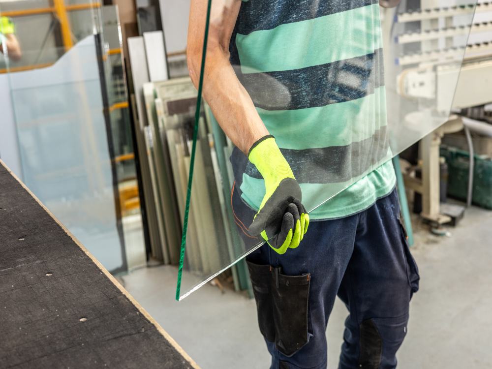 Professional handling replacement window glass panels for improved durability